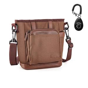 Free sample Food-grade Silicone Dog Treat Snack <b>Bag</b> Pouch <b>Pet</b> Training Treat Holder with Hook for Dogs Walking <b>Travel</b> Hiking - Product Image 1