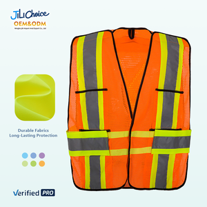 J & L 2025 OEM hi-vis an toàn Áo ghi lê ANSI 2 với phân đoạn Băng thiết bị bảo vệ vest Áo Khoác Phản quang an toàn quần áo - Product Image 1