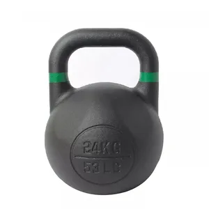 Gym Competition 24KG Competition plastic adjustable handle Kettlebells with oso collars