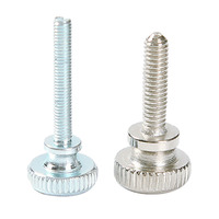 Chine Usine Personnalisé Haute Précision Spéciale M2 M4 M6 Aluminium Acier Inoxydable Zinc Moleté Épaule Captive Vis Pouce