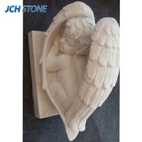 Pierre tombale en marbre blanc sur mesure pour petit enfant, pierre tombale d'ange pour bébé