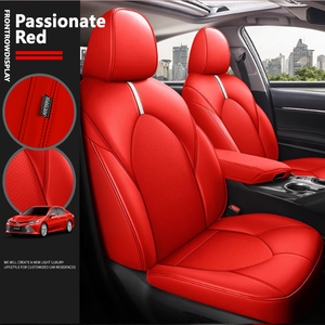 ผ้าคลุมเบาะรถยนต์แบบดั้งเดิม อุปกรณ์ตกแต่งภายในรถยนต์สุดหรู หนัง Nappa กันน้ำ 5 ที่นั่ง ป้องกันเบาะแบบสั่งทำพิเศษสำหรับ Toyota Honda - Product Image 2