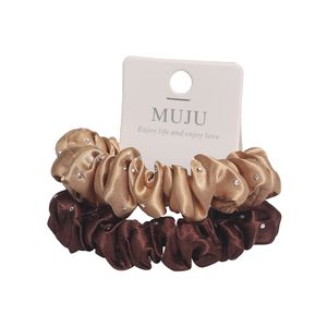 Set 2 Buah Aksesoris Rambut Versi Korea Mewah Ringan Hot Drill Ikat Rambut Elastis Kategori - Product Image 6