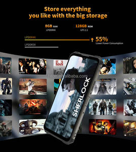 Самый дешевый защищенный смартфон 5G с экраном 6 дюймов, 8+128 ГБ, GPS, NFC, сканером отпечатков пальцев, водонепроницаемый IP68, мобильный телефон 5G с функциями SOS и PTT - Product Image 5