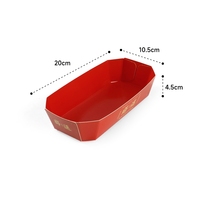 Supermarché personnalisé Boîte De Fruits Présentoir Jetable Kraft Papier Alimentaire Plateau De Transport pour Fruits Tomate Raisin Emballage Punnet