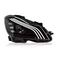 Accesorios para Automóviles GZYLC, Faro Delantero LED para Mercedes Benz Clase C W204 C200 C260 2012-2014, Faro Delantero LED Mejorado Estilo Maybach