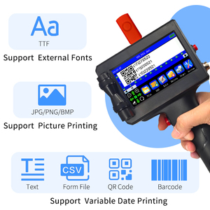 Imprimante photo jet d'encre la plus récente <span class=keywords><strong>avec</strong></span> poignée ergonomique <span class=keywords><strong>de</strong></span> 12,7 mm, imprimante <span class=keywords><strong>de</strong></span> codes <span class=keywords><strong>QR</strong></span> multilingue sur métal et plastiques - Product Image 6