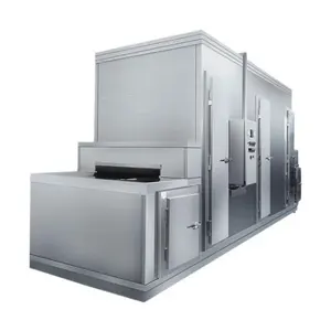 IQF机器工业快速带式隧道冷冻机，具有水果和蔬菜冷冻过程的150千克能力