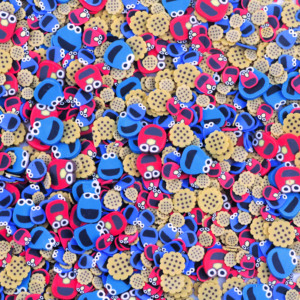 100G Phim Hoạt Hình Nhân Vật Màu Đỏ Màu Xanh Ếch Cookie Mix Polymer Đất Sét Sprinkles Lát Cho Chất Nhờn Phụ Tự Làm Đất Sét Thủ Công Móng Tay Nghệ Thuật - Product Image 3