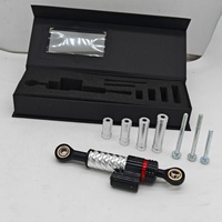 Nouvel accessoire de modification de moto WEIRUI modèle 3010P2 universel, style court, en fibre de carbone noire et titane, anti-tremblement
