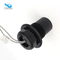 Sensor Level Ultrasonik POM 49kHz 0.4-8m Probe Ulir G2A Sertifikasi CE Teori Refleksi Langsung Cairan Industri
