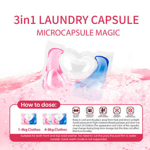 Capsules de <span class=keywords><strong>lessive</strong></span> 3-en-1 en gel naturel, haute performance, pour vêtements, approvisionnement en vrac - Product Image 6