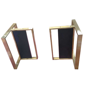 أرجل طاولة من الخشب الصلب مع قاعدة نحاسية، أرجل طاولة للبلاط السيراميك، أرجل طاولة شاي من الرخام، أرجل طاولة ذهبية من الفولاذ المقاوم للصدأ - Product Image 2