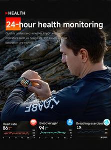 ราคาโรงงาน HT36 2025 นาฬิกาสมาร์ทวอทช์ GPS สำหรับผู้ชาย แบตเตอรี่ 540mAh หน้าจอ HD 2.01 นิ้ว กันน้ำ พร้อมระบบสุขภาพและผู้ช่วยเสียง AI - Product Image 2