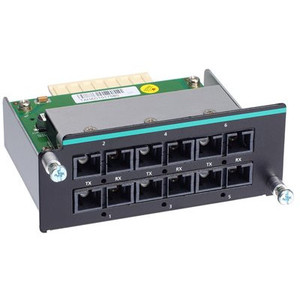 Moxa IM-6700A-6SSC 94439 Switch Ethernet Modular de 6 Puertos, Administrado, Industrial, Compatible con IEEE 802.3, Conector SC/UPC, Empresarial - Product Image 1