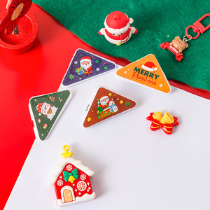 Clip Triangular Navideño de 50 mm, Clip de PVC para Notas, Organizador de Documentos para Oficina y Estudiantes, Soporte de Esquina - Product Image 2