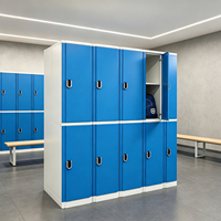 Armoire de rangement en plastique ABS durable, anti-corrosion, étanche, pour salle de sport, école, piscine, vestiaire