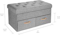 Repose-pieds pliant personnalisé multifonctionnel 84*42*42cm usage domestique salon entrée chambre tabouret de rangement banc pouf