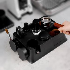 Soporte para Tamper de Café Tree Fish, Negro, ABS, Multifuncional, Accesorio para Máquina de Espresso - Product Image 1