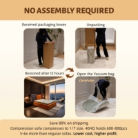 VERNSSY Ensemble Cadre de Lit et Matelas Luxe Méditerranéen, Rembourrage Souple Compressé et Roulé, Éponge Haute Densité, Gain de Place, Garantie 5 Ans