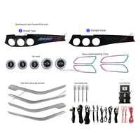 Éclairage d'ambiance intérieur LED 64 couleurs pour Mercedes CLA/GLA Classe W117 W176 – Accessoires de bande lumineuse d'ambiance pour mise à niveau
