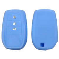 Housse de clé en silicone haut de gamme pour Toyota RAV4, télécommande, étui de clé à 3 boutons, Reizhi Camry Levin
