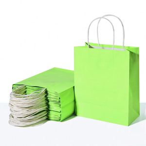 Bolsas de Papel Kraft Reciclables y Degradables Personalizadas para Tiendas de Ropa, Exposiciones, Supermercados, Compras, Regalos, Impresión Digital - Product Image 1