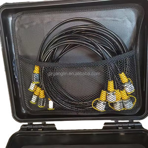 Hydraulic Pressure <strong>Test</strong> Kit 5 Gauges 0-10,000PSI with 32pcs Couplings/Hoses for Excavator Pump Diagnosis - Product Image 2