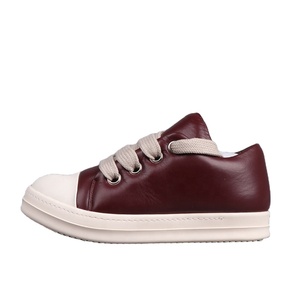 Baskets montantes de luxe en cuir véritable pour hommes, légères et respirantes, avec grandes lacets, pour printemps, automne et hiver DW - Product Image 4