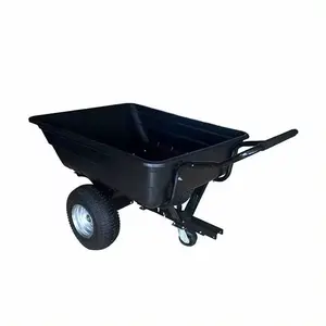 Remolque de plástico para jardín, granja, Atv, carro volquete, remolque de transporte para cortacésped, remolque de transporte para cortacésped