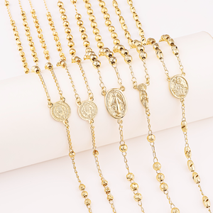 สร้อยคอแฟชั่นชุบทอง18K ดูไบ4มม. สร้อยคอโซ่ผู้ชายทำจากโลหะผสมทองแดง - Product Image 2