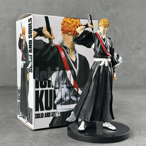 4 Styles de figurines de collection <span class=keywords><strong>Bleach</strong></span> Toushirou <span class=keywords><strong>Zaraki</strong></span> Kenpachi Kurosaki Ichigo, figurines en PVC, figurines d'anime pour enfants - Product Image 6