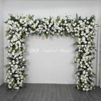 Arche de fleurs en métal carrée de 2,3 x 2,3 m en acier inoxydable de haute qualité, personnalisable, vente en gros d'usine DKB
