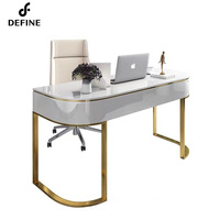 T Simple bureau contemporain blanc avec tiroir bureau à domicile avec tiroirs bureau