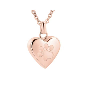 Kalung Titanium Steel Baru yang Dapat Dibuka, Kalung Kenangan Jejak Kaki untuk Kucing, Anjing, Hewan Peliharaan, Wadah Kremasi, Liontin Jejak Kaki Hewan - Product Image 3