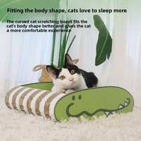 Emballage OEM/ODM personnalisé avec logo pour arbre à chat et griffoir en carton en forme de crocodile, en papier ondulé