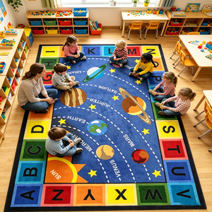 <span class=keywords><strong>Tapis</strong></span> personnalisé pour enfants, grand format, pour salle de classe, <span class=keywords><strong>chambre</strong></span> d'enfant, <span class=keywords><strong>tapis</strong></span> de jeu, <span class=keywords><strong>tapis</strong></span> lavable, grands <span class=keywords><strong>tapis</strong></span> et carpettes pour enfants, maternelle - Product Image 1