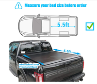 Couvercle rétractable en aluminium pour ford f150 raptor, couverture personnalisée pour volet roulant, plus résistante, avec LED et verrouillage