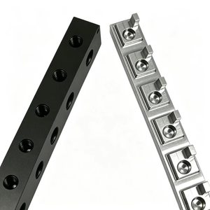 Bloc de connexion en alliage d'aluminium, composant usiné CNC sur mesure de haute précision pour système d'automatisation d'équipements électroniques - Product Image 1