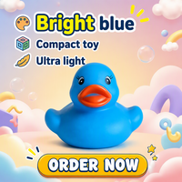 Lot de 144 mini-canards en caoutchouc colorés flottants et couineurs pour cadeaux de fête prénatale et récompenses