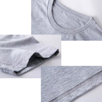 T-shirt en Coton Doux pour Hommes Vêtements Personnalisables Impression Personnalisée T-shirts Homme Manches Courtes Blanc Vierge Adultes T-shirts Sur Mesure