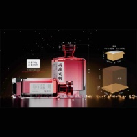 Botol Kaca Mewah Berkelanjutan Bentuk Persegi Panjang dengan Tutup Emas untuk Diffuser Premium dan Private Reserve 200ml