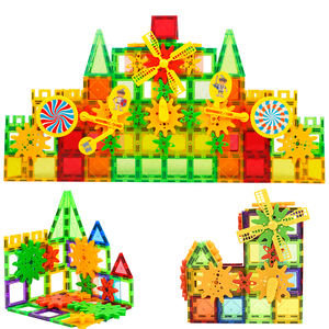 Blocs de <span class=keywords><strong>construction</strong></span> magnétiques Magplayer Jeu de <span class=keywords><strong>construction</strong></span> pour enfants Jeu d'ingénierie éducative Jeu de jouets Roue dentée Carreaux magnétiques pour enfants - Product Image 2