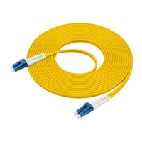 Cable de conexión de fibra óptica monomodo dúplex 9/125 G652D PVC LSZH Cable de fibra con conector SC LC FC ST SM DX equipo de fibra óptica