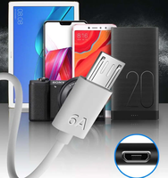 1M 2M 6A Chargeur rapide MIRCO Câble USB 6A USB a vers Mirco Câbles de données Usb pour Android V8 Cordon de charge de téléphone portable