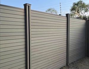 Scherma all'aperto pannelli di recinzione divisoria completa Semi-chiusa <span class=keywords><strong>giardino</strong></span> sistema segreto Wpc pannelli di recinzione - Product Image 6