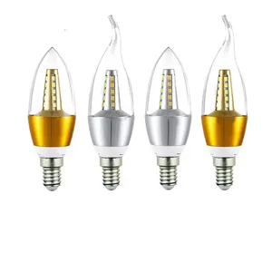 Yelbes หลอดไฟ LED E27 E14รุ่นเอดิสันขนาด85-265โวลต์หัวแหลมแบบมีฟองใช้ใน5W7W9W12W หรี่แสงได้หลอดไฟแขวน