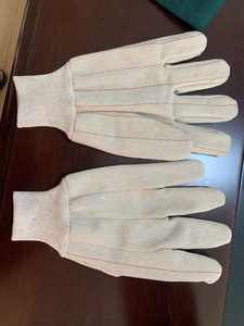 قفازات عمل قماشية صناعية مريحة ودافئة لحماية اليد مع إصبع الإبهام المستقيم للبناء والمستودعات - Product Image 4