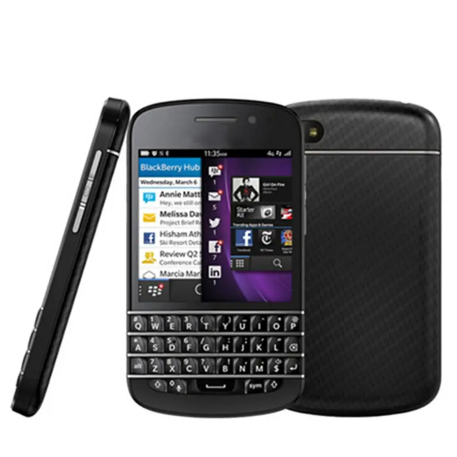 Wholesale mobile phones cell phone original unlocked used phones AA stock For BlackBerry Q10