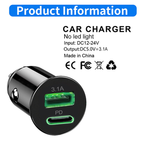 <span class=keywords><strong>Chargeur</strong></span> de voiture USB pour <span class=keywords><strong>iphone</strong></span> 12 <span class=keywords><strong>11</strong></span> <span class=keywords><strong>30W</strong></span> Charge rapide 3.0 pour Xiaomi Auto Type C QC PD 3.0 Chargeurs de téléphone portable - Product Image 2